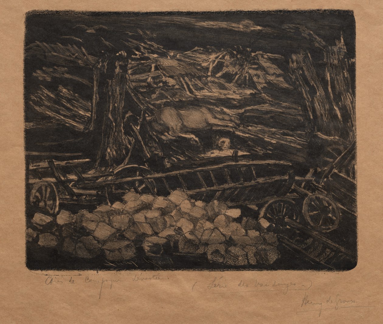 Vintages!: Yıkım Yeri, 1894. by Henri de Groux