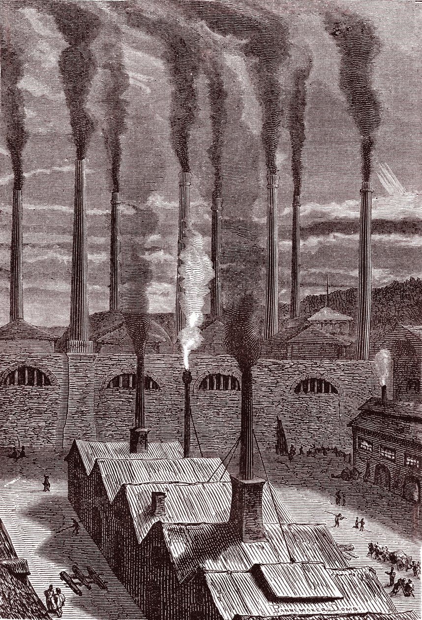New York yakınlarındaki Goldspring'deki Bigs silah fabrikası by Henri de Montaut