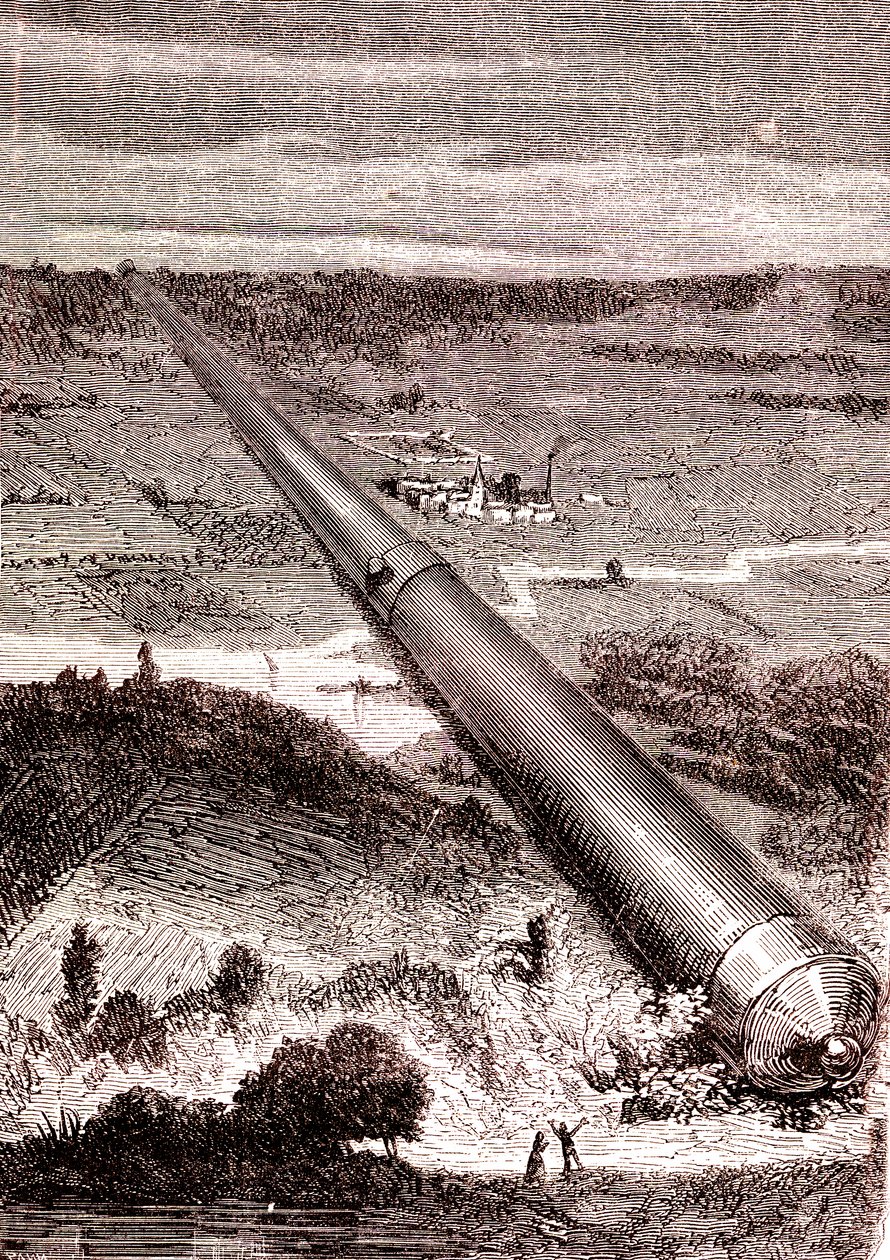 JT Maston'un dev uzay silahı, Jules Verne'in "Dünyadan Ay'a" adlı eseri by Henri de Montaut