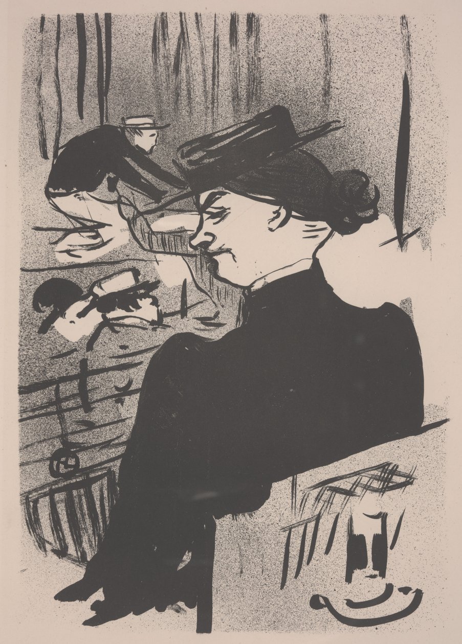 Polin Şarkısı Sırasında Bir Seyirci by Henri de Toulouse Lautrec