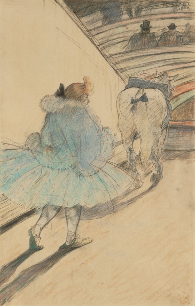 Sirkte: Ringe Girmek by Henri de Toulouse Lautrec