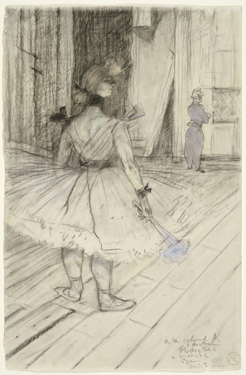 At the Circus: In the Wings (Au Cirque: Dans les coulisses) by Henri de Toulouse Lautrec