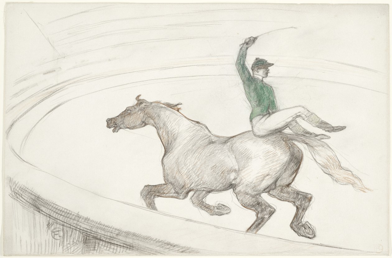 Sirkte: Jokey (Au cirque: Jokey) by Henri de Toulouse Lautrec