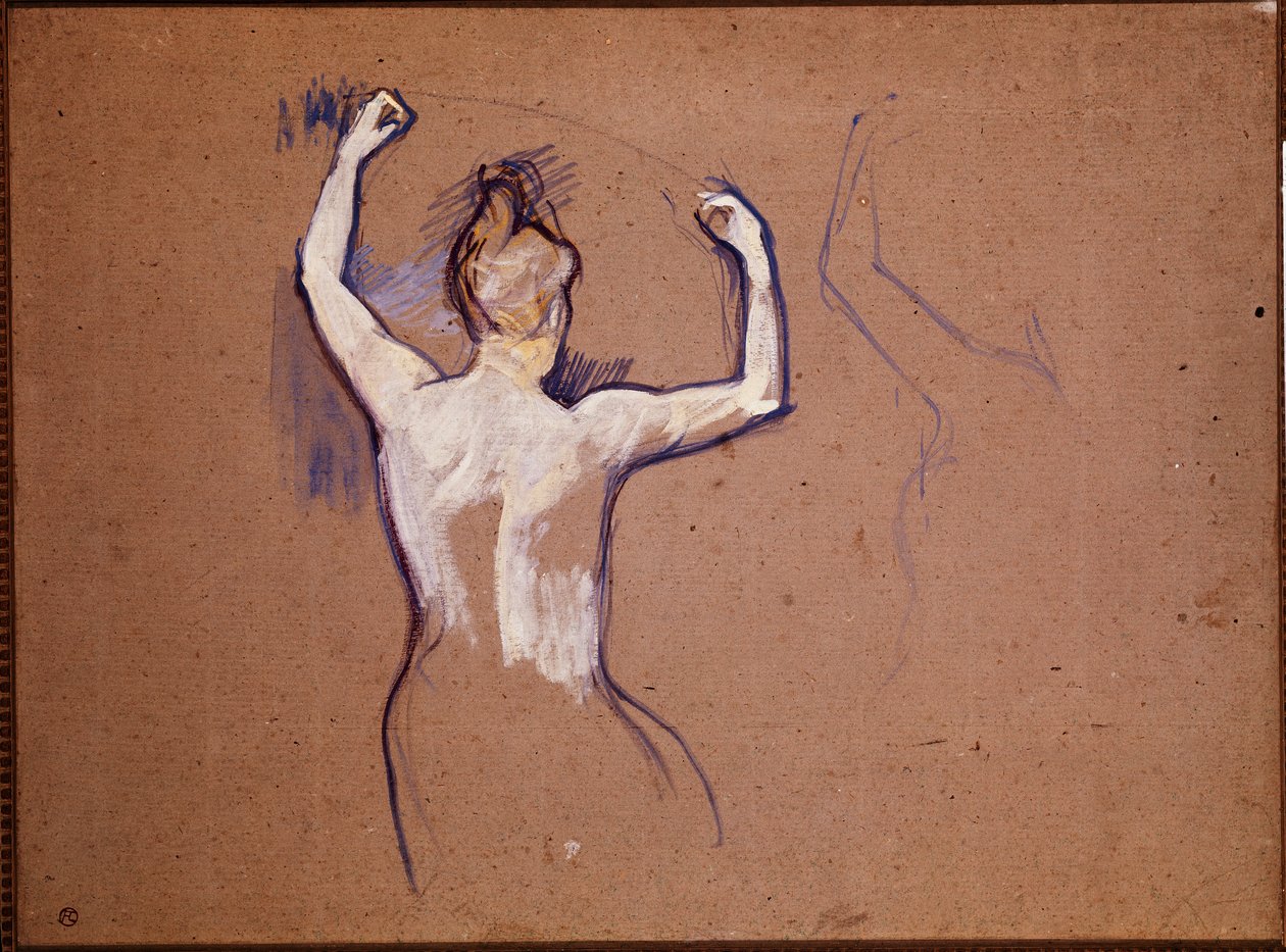 Ballet de Papa Chrysantheme (Öne çıkan dansçılardan biri için çalışma) by Henri de Toulouse Lautrec