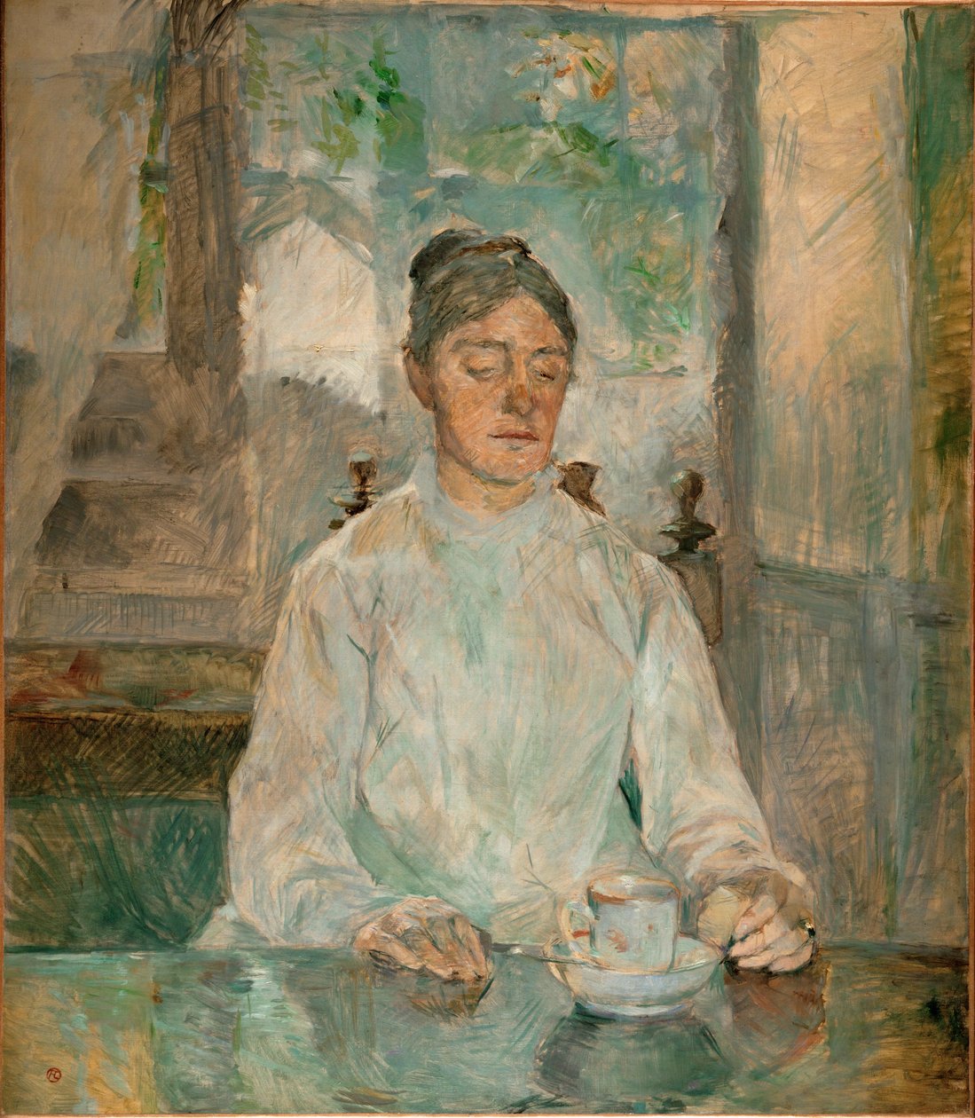 Comtesse Adele-Zoe de Toulouse-Lautrec, sanatçının annesi... (tuval üzerine yağlıboya) by Henri de Toulouse-Lautrec