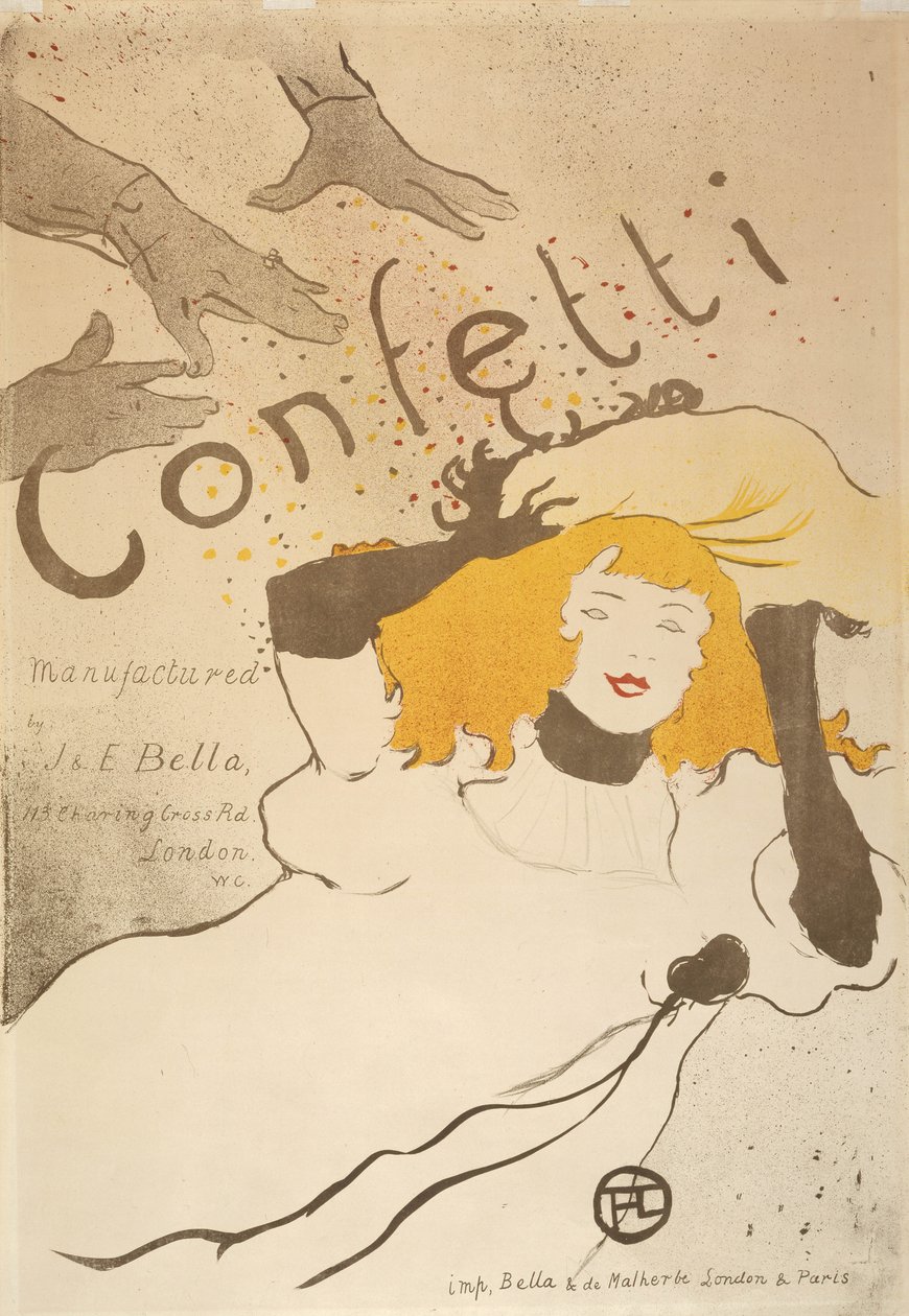 Konfeti by Henri de Toulouse Lautrec