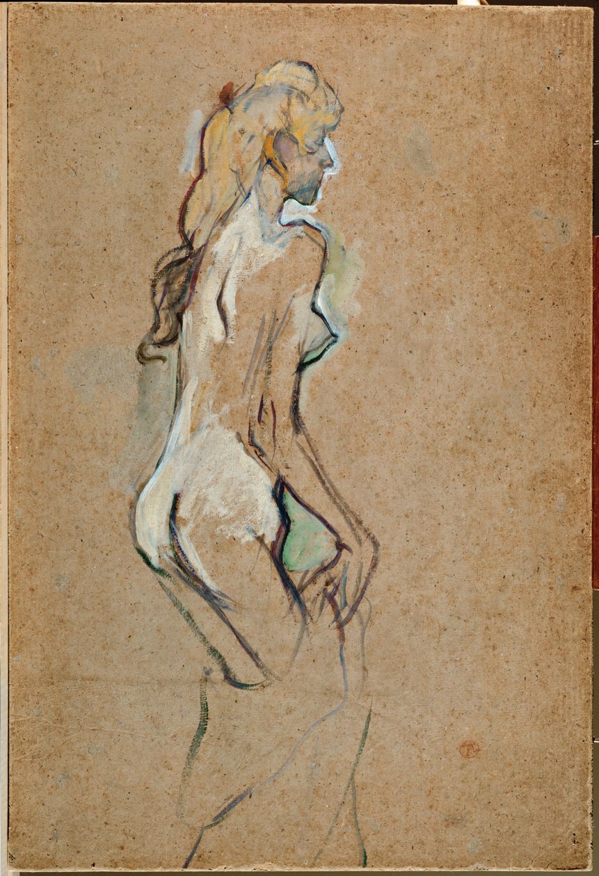Fillette nue - Çıplak kız by Henri de Toulouse-Lautrec