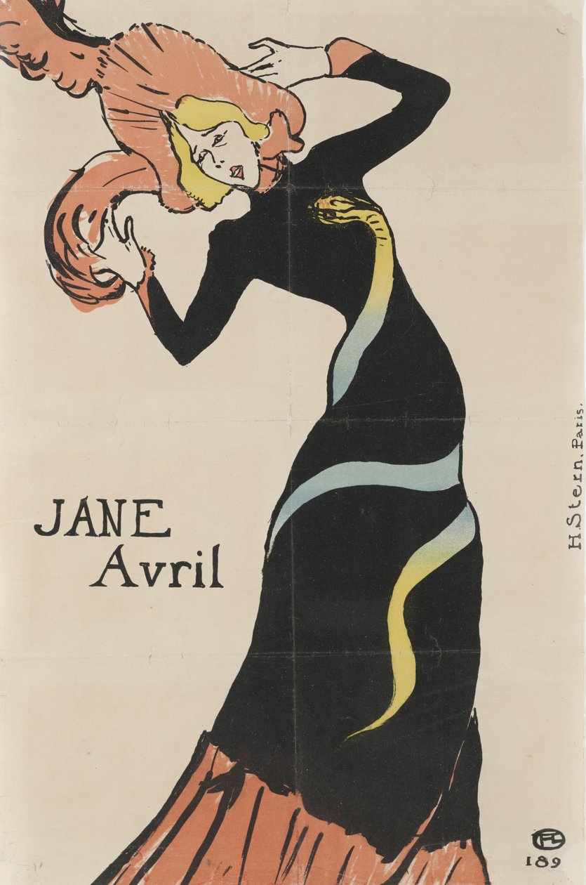 Jane Avril by Henri de Toulouse-Lautrec