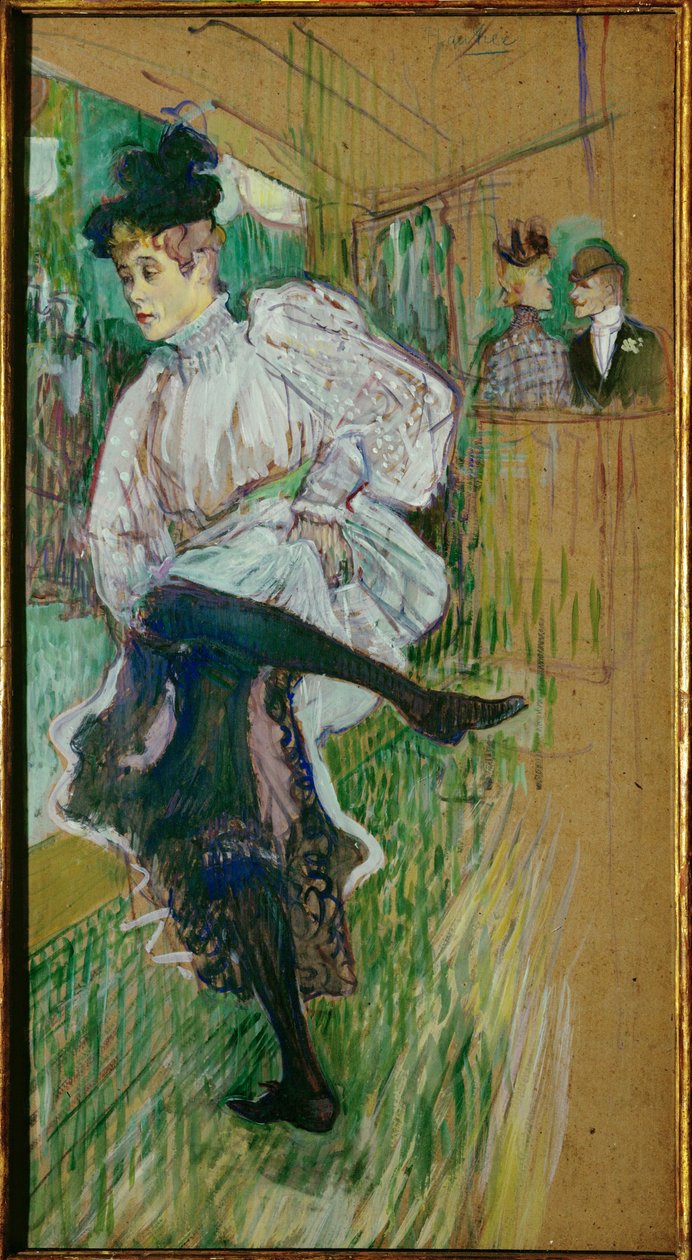 Jane Avril dans ediyor by Henri de Toulouse-Lautrec