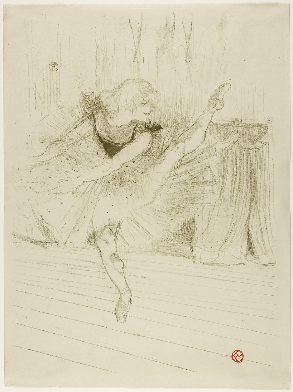 Bayan Ida Heath, İngiliz Dansçı by Henri de Toulouse Lautrec