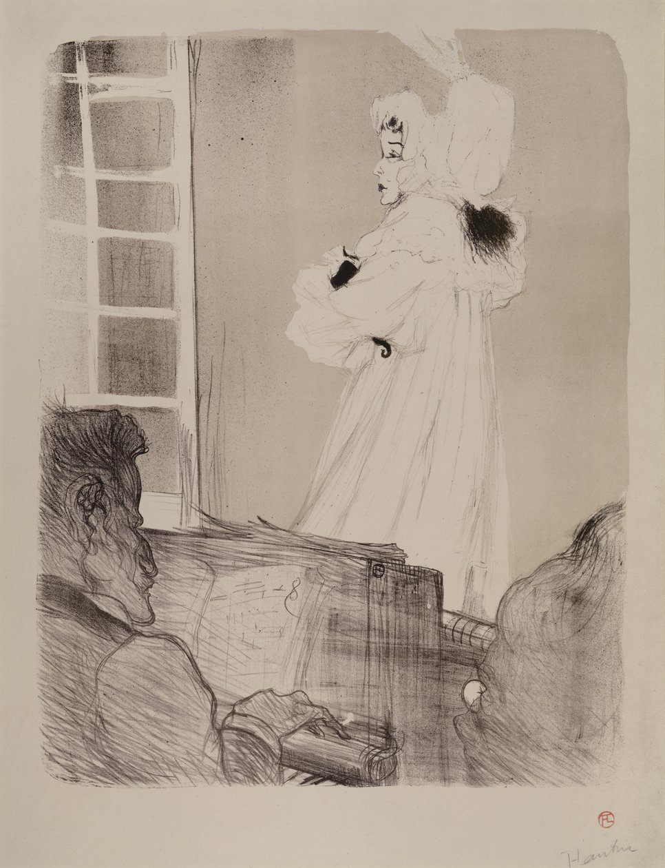 Bayan May Belfort (büyük tahta) by Henri de Toulouse Lautrec