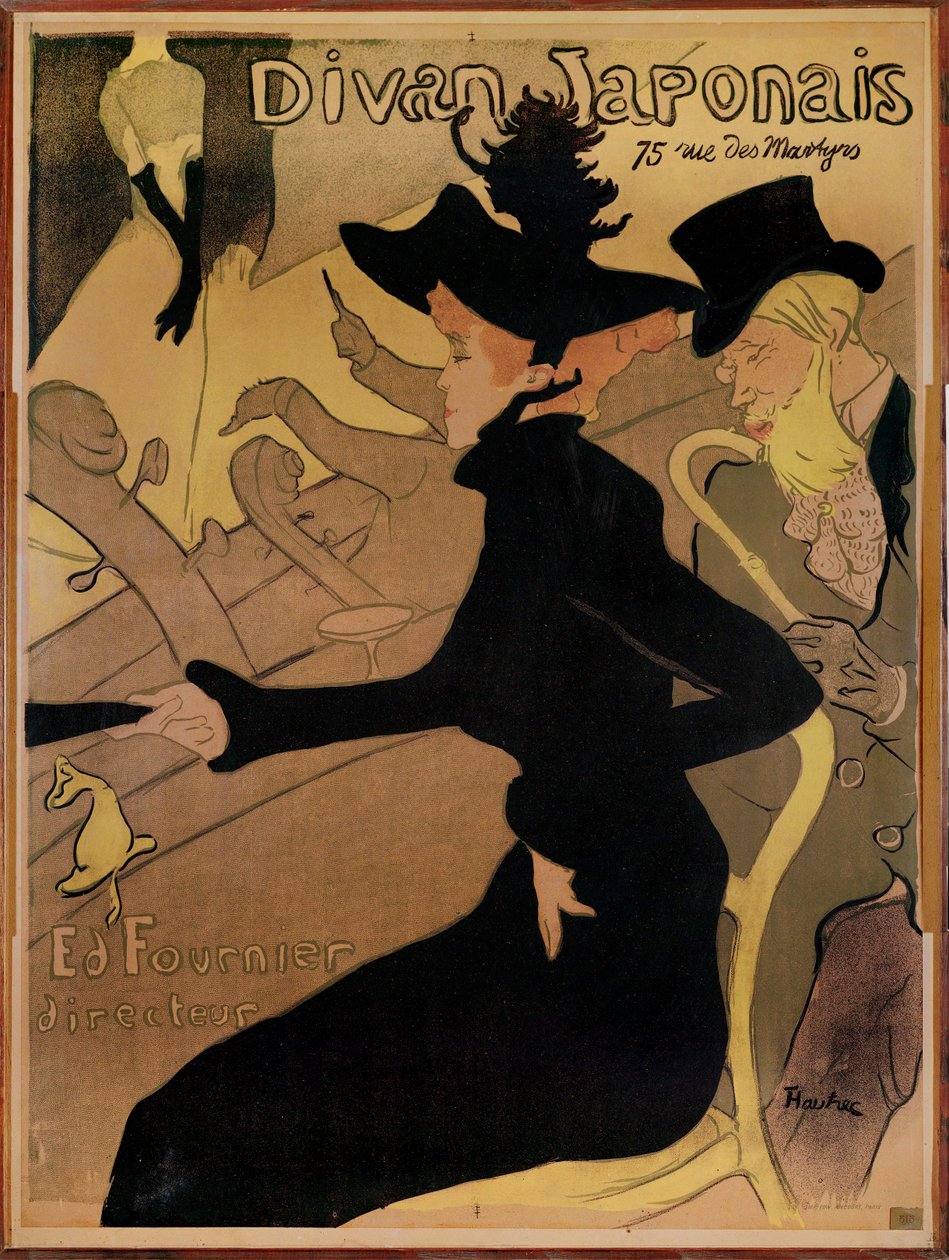 Gece Kulübü Le Divan Japonais by Henri de Toulouse-Lautrec