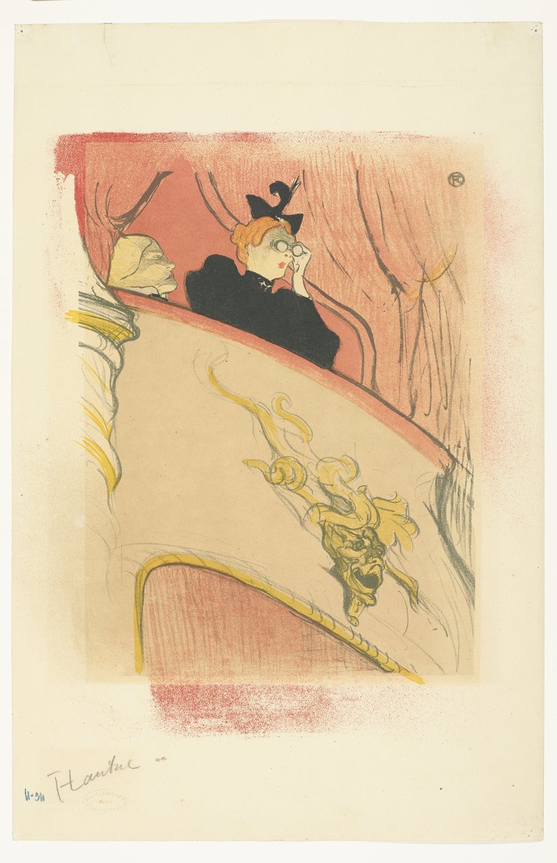 Yaldızlı Maskeli Kutu by Henri de Toulouse Lautrec