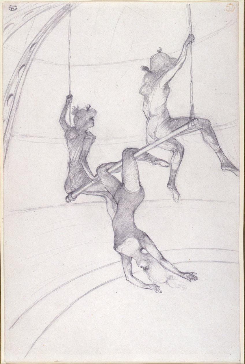 uçan trapez by Henri de Toulouse Lautrec