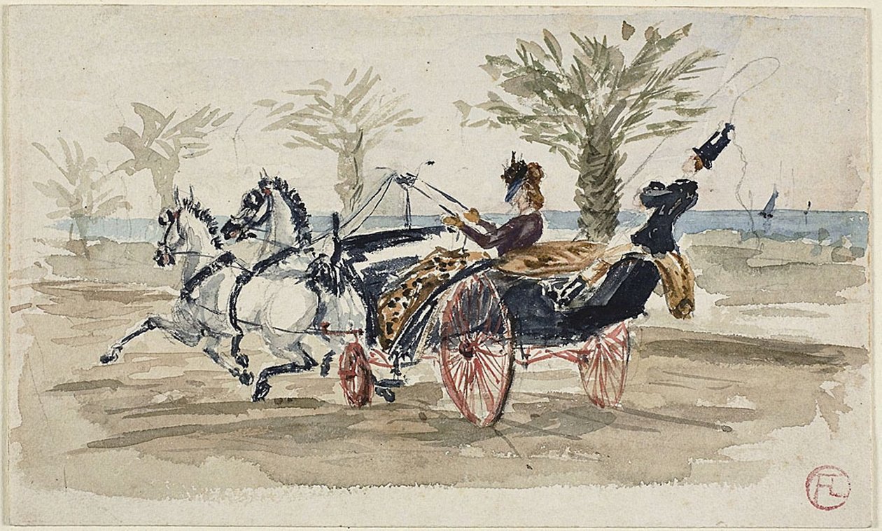 Nice'deki Promenade des Anglais by Henri de Toulouse Lautrec