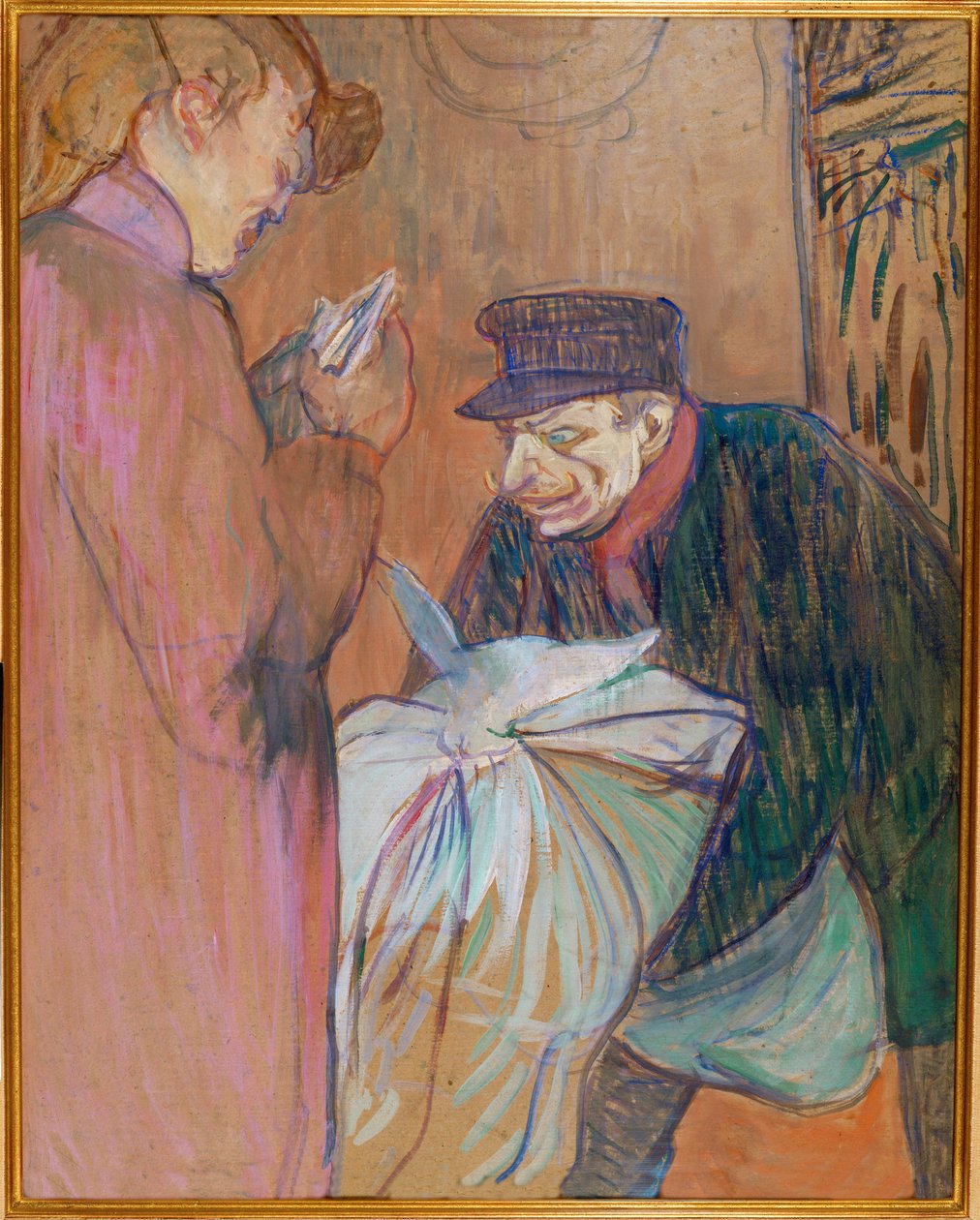 Genelevdeki çamaşırcı by Henri de Toulouse-Lautrec