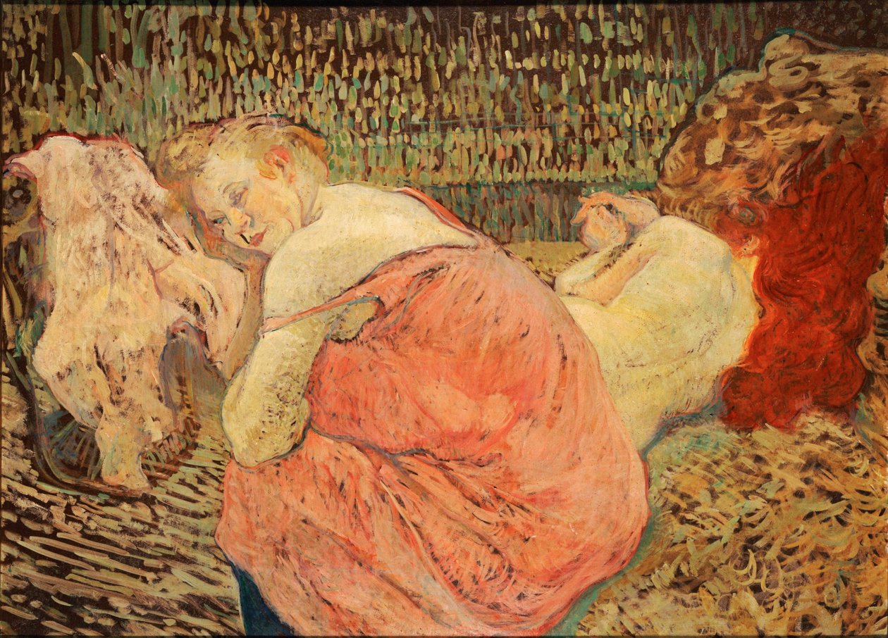 İki arkadaş by Henri de Toulouse-Lautrec