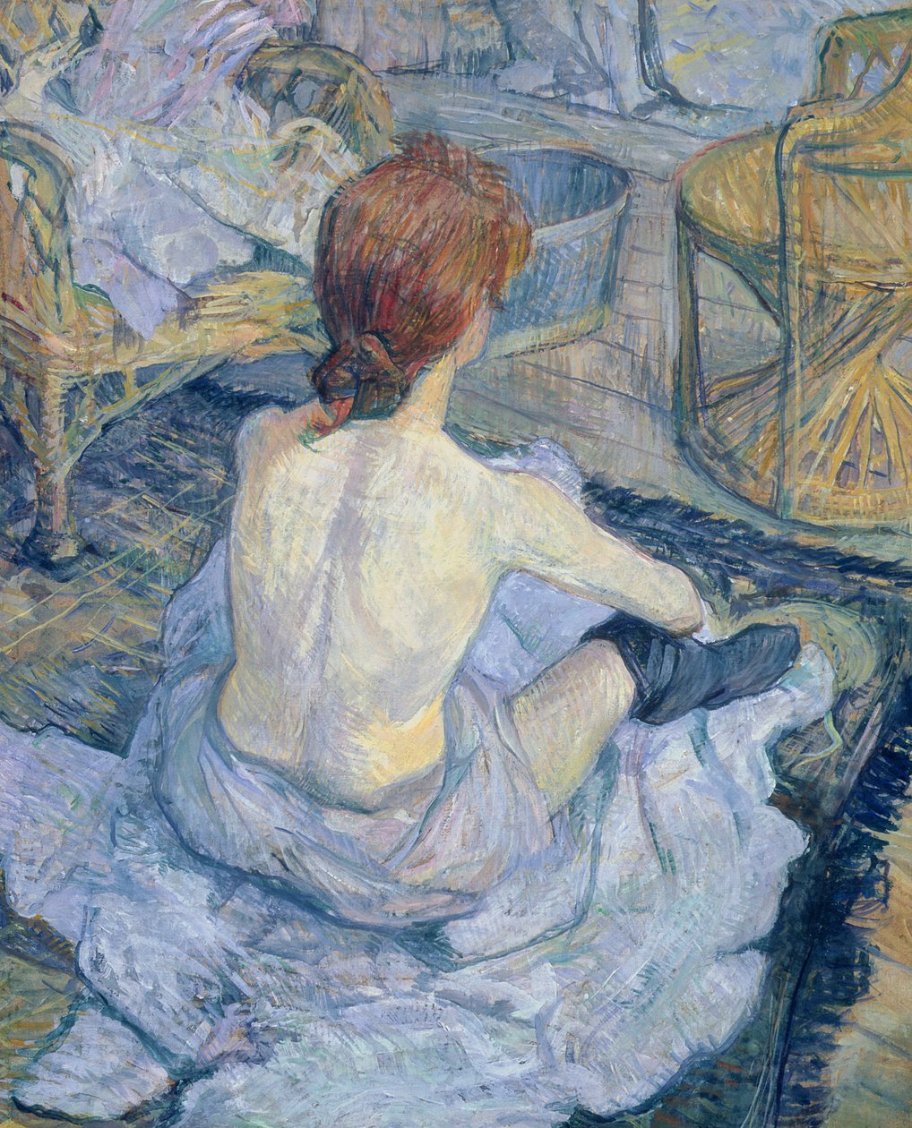 Kadın tuvaletinde by Henri de Toulouse Lautrec