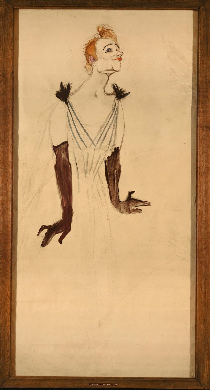 "Yvette Guilbert by Henri de Toulouse-Lautrec