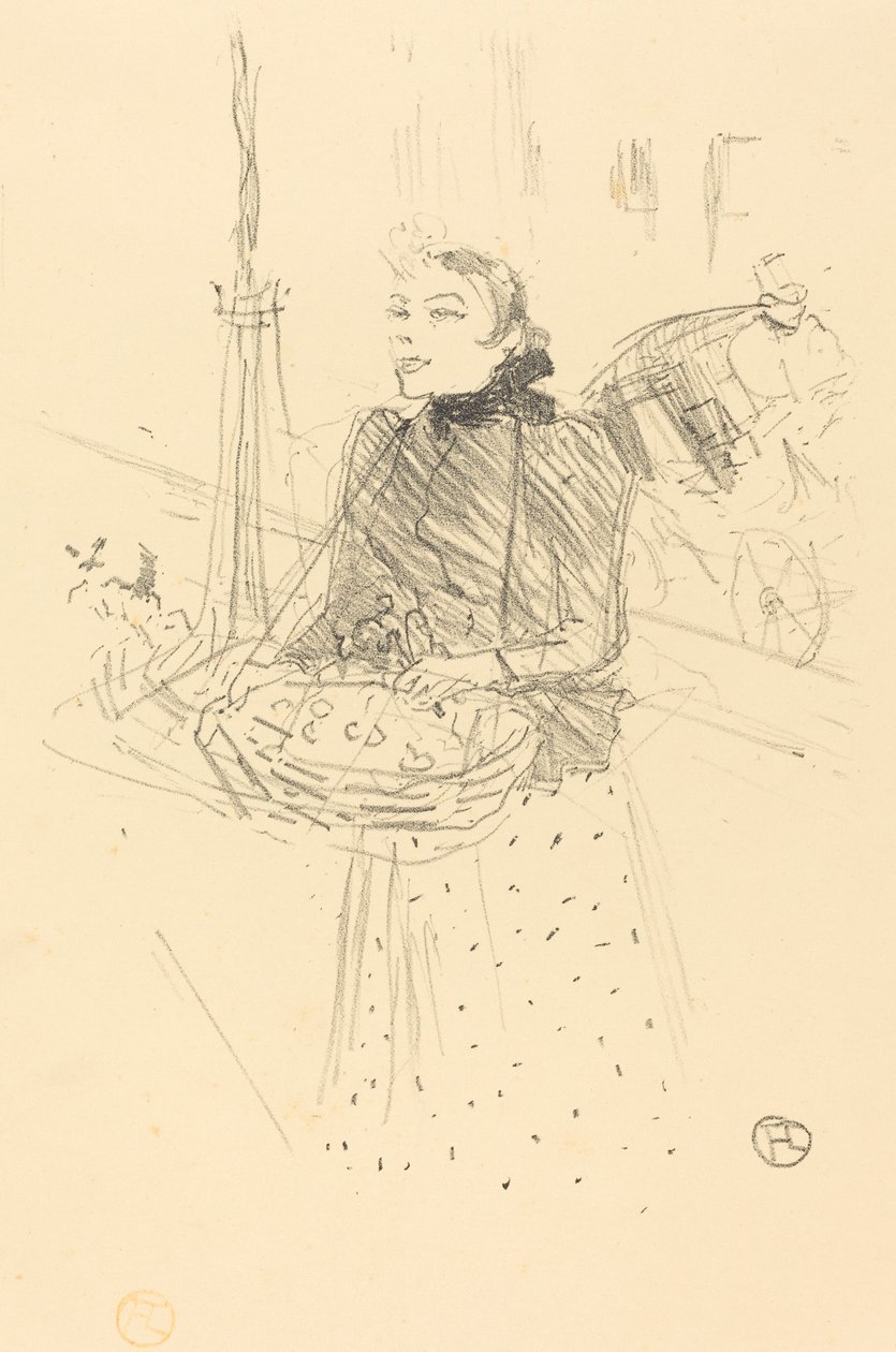 güzel menekşelerimi satın al by Henri de Toulouse Lautrec