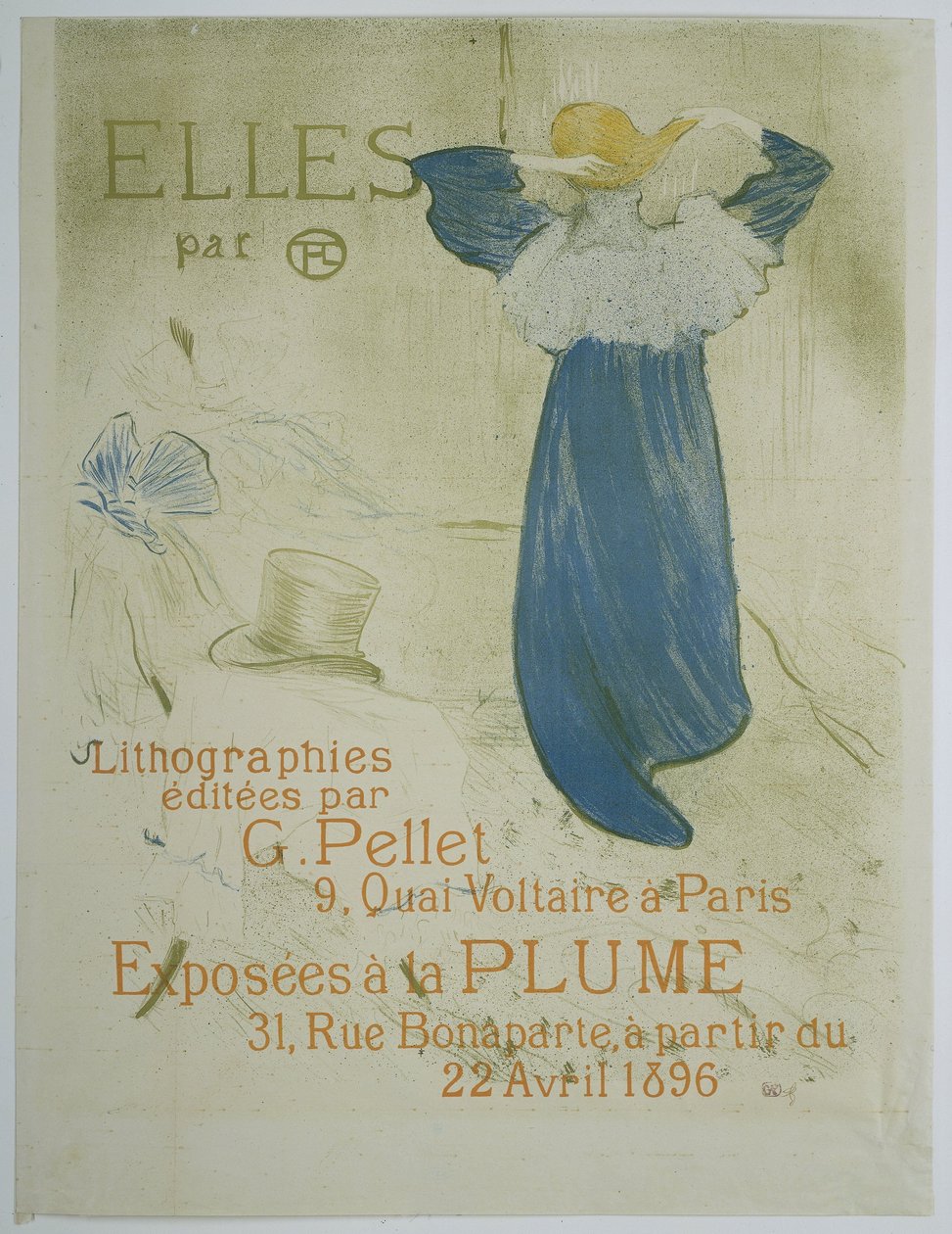 Elles van Toulouse-Lautrec bij la Plume serisinin sergilendiği poster Toulouse-Lautrec