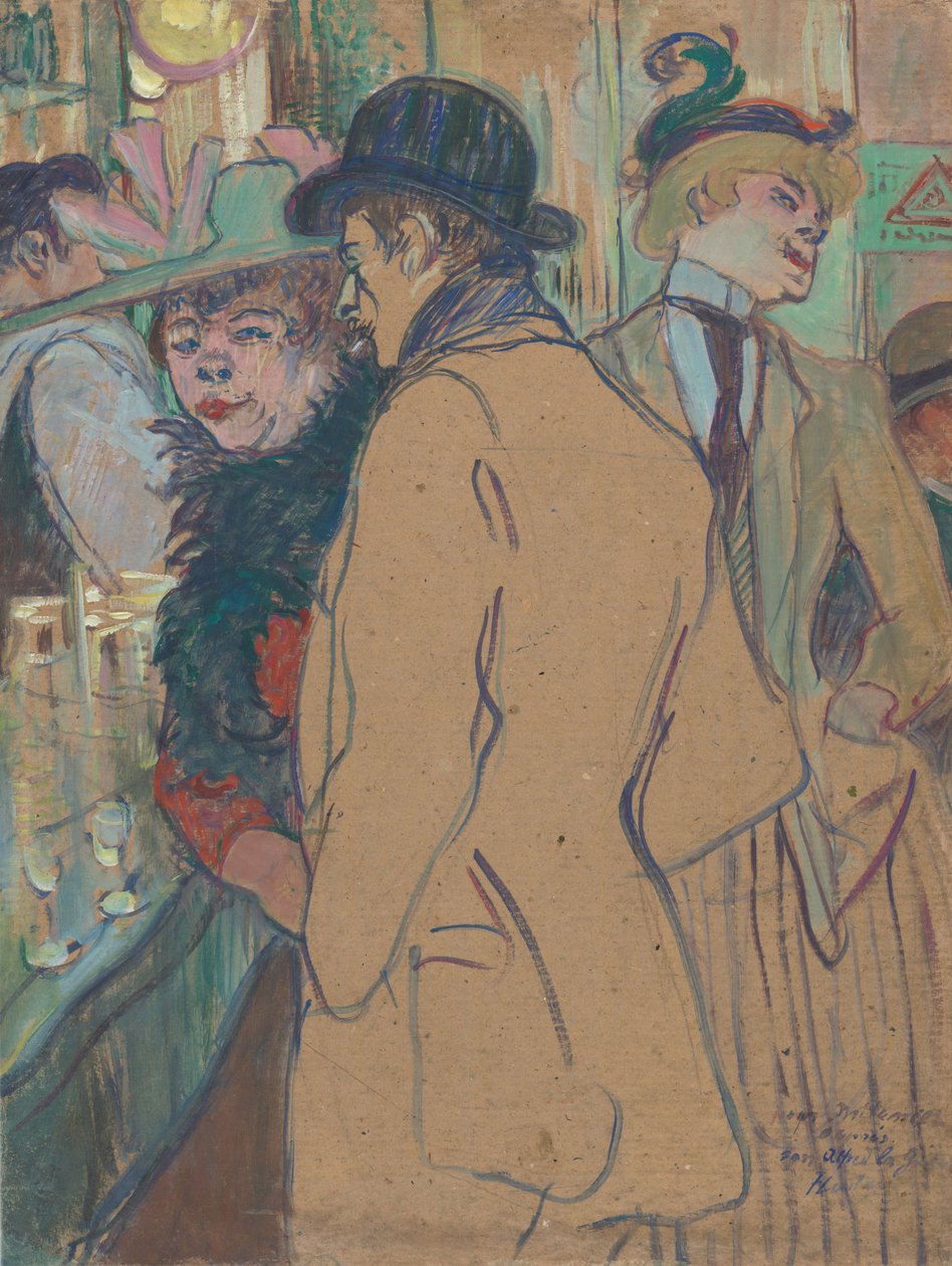Alfred la Guigne, 1894. by Henri de Toulouse Lautrec