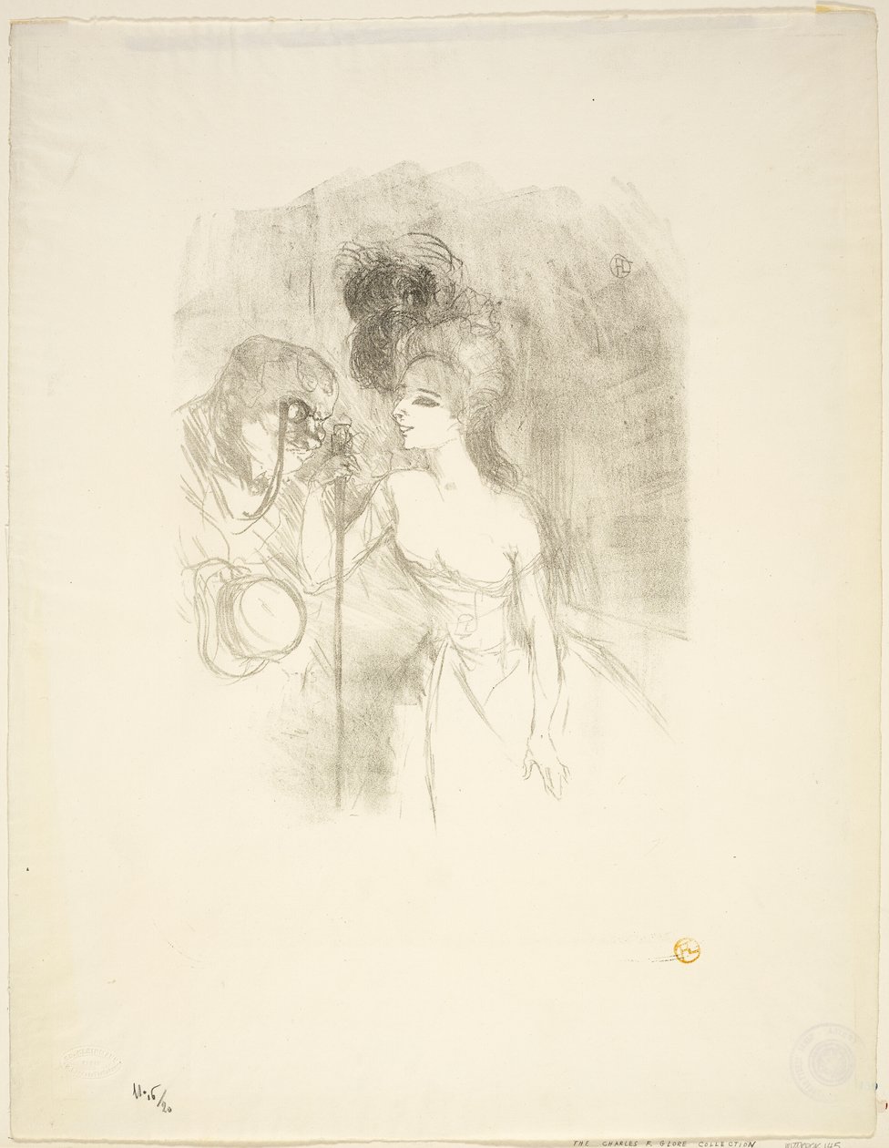 Anna Tutulan ve Kel by Henri de Toulouse Lautrec