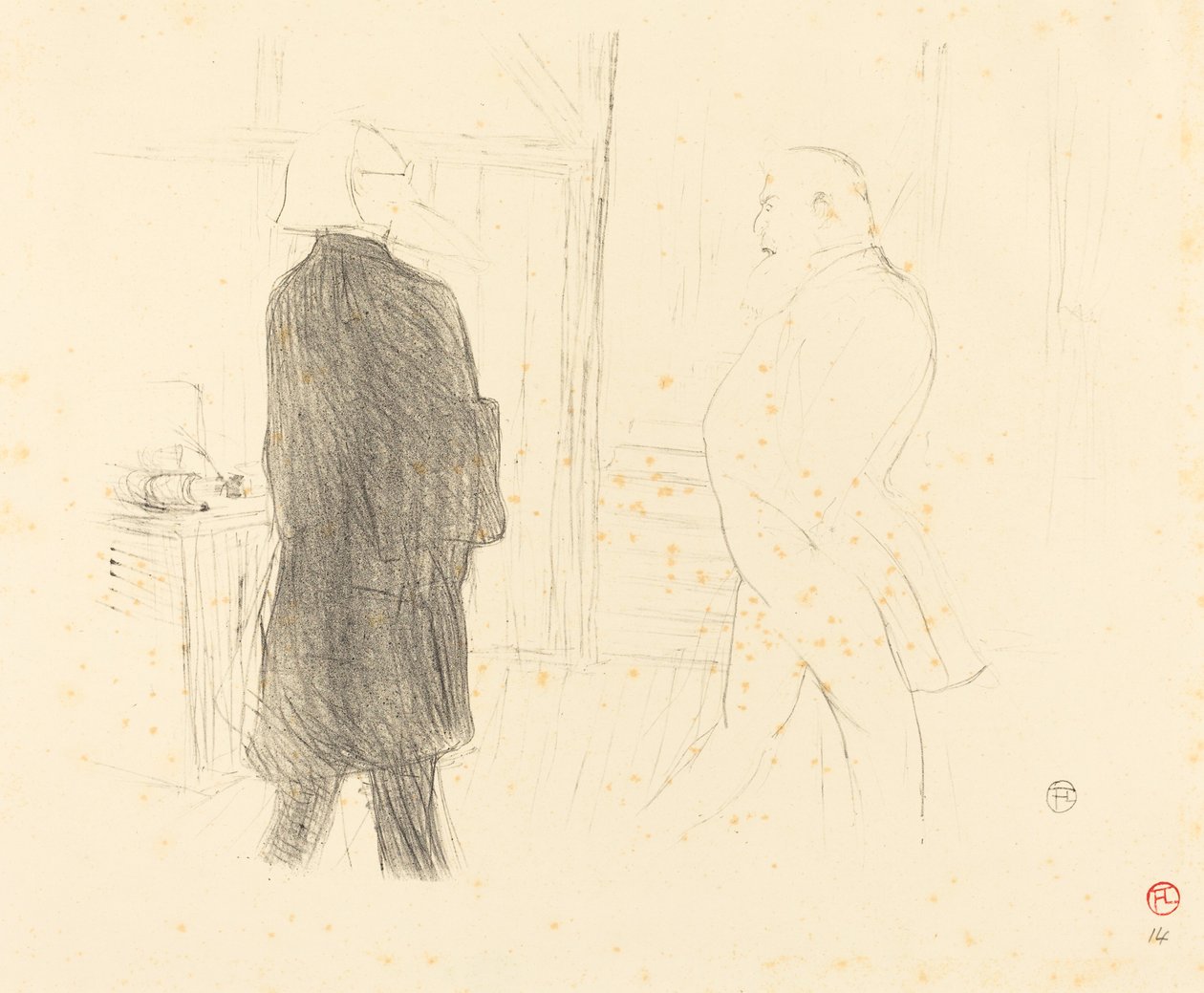 Antoine ve Gémier "Bir İflas"ta by Henri de Toulouse Lautrec