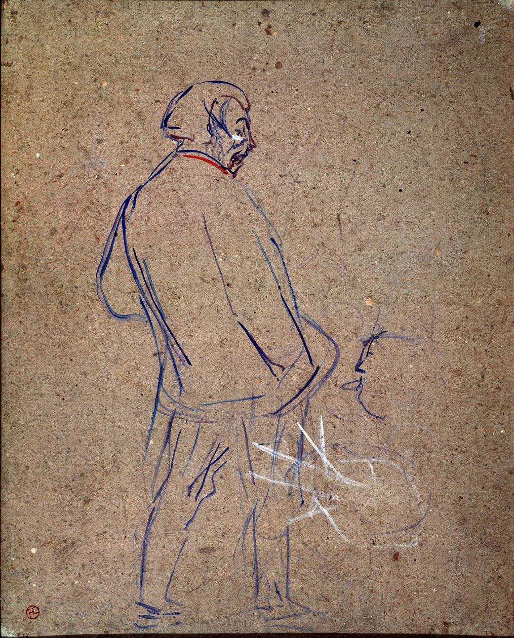 Aristide Sparrow kabaresinde şarkı söylüyor. Henri de Toulouse-Lautrec tarafından yapılan resim (Toulouse Lautrec by Henri de Toulouse Lautrec