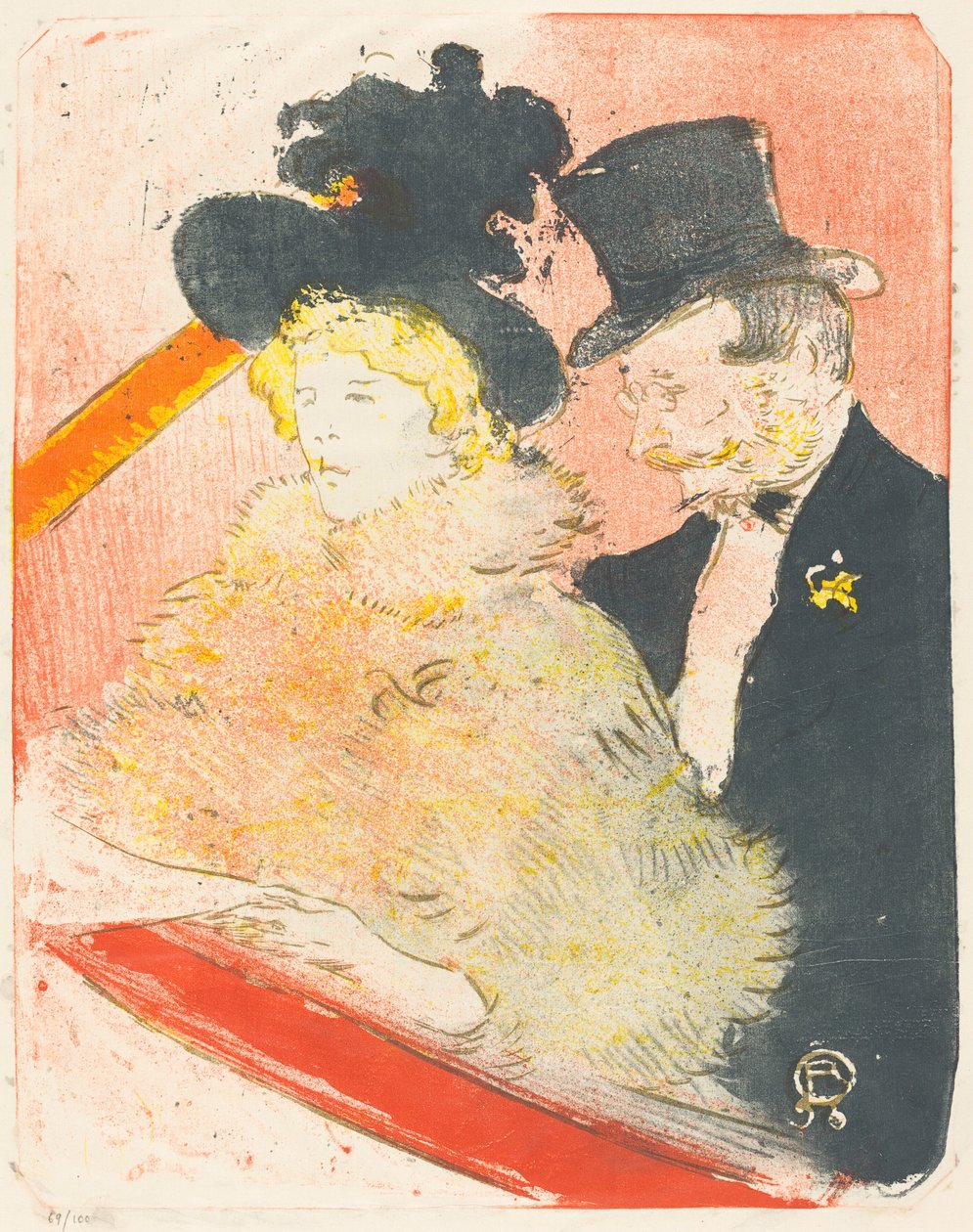 Konserde (Au konseri) by Henri de Toulouse Lautrec