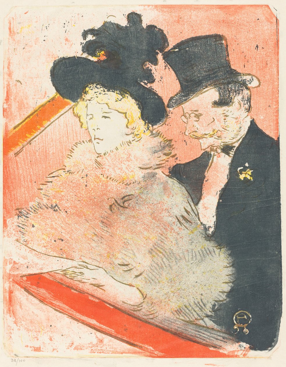 Concert Au konserinde, 1896. by Henri de Toulouse Lautrec