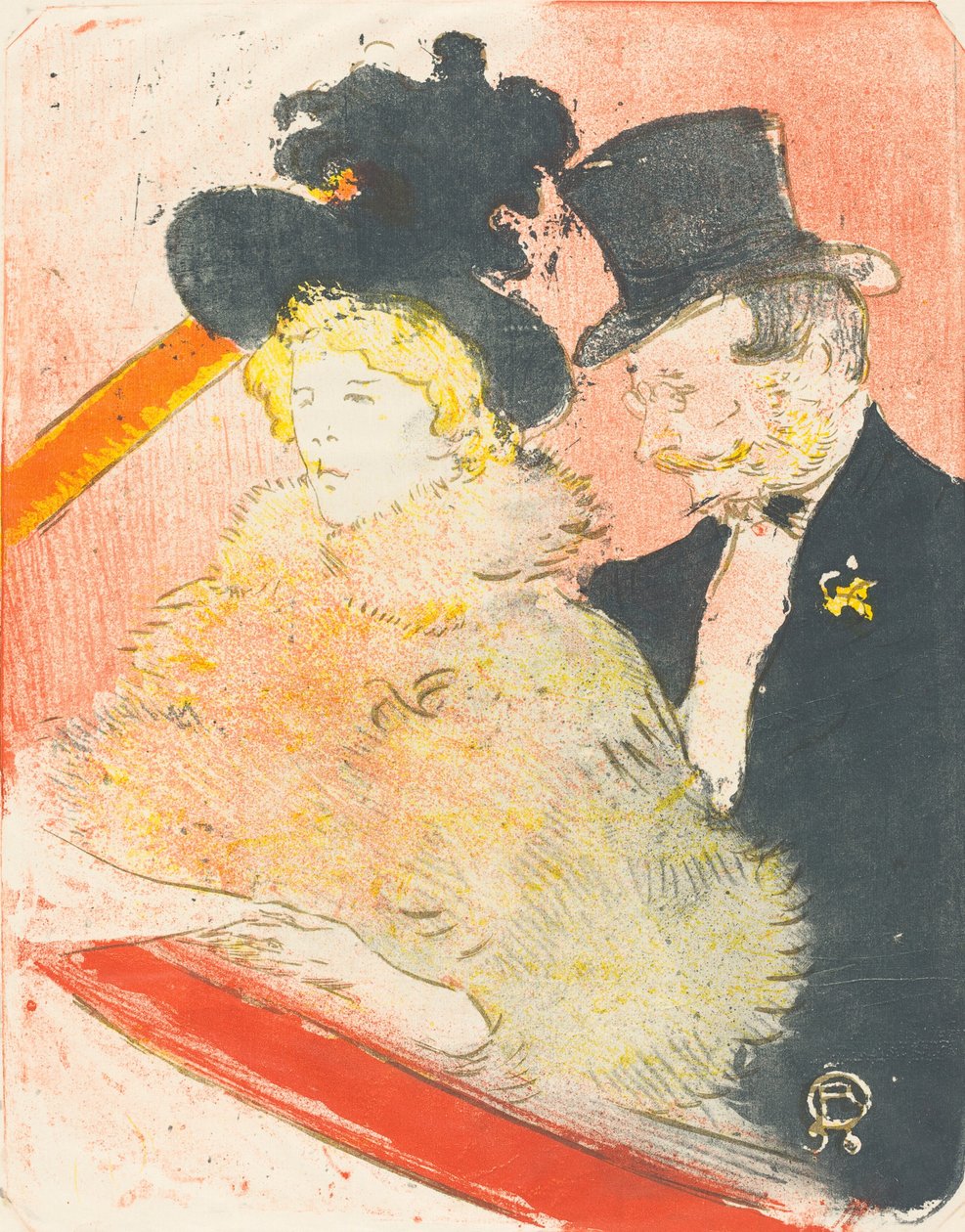 Concert Au konserinde, 1898. by Henri de Toulouse Lautrec