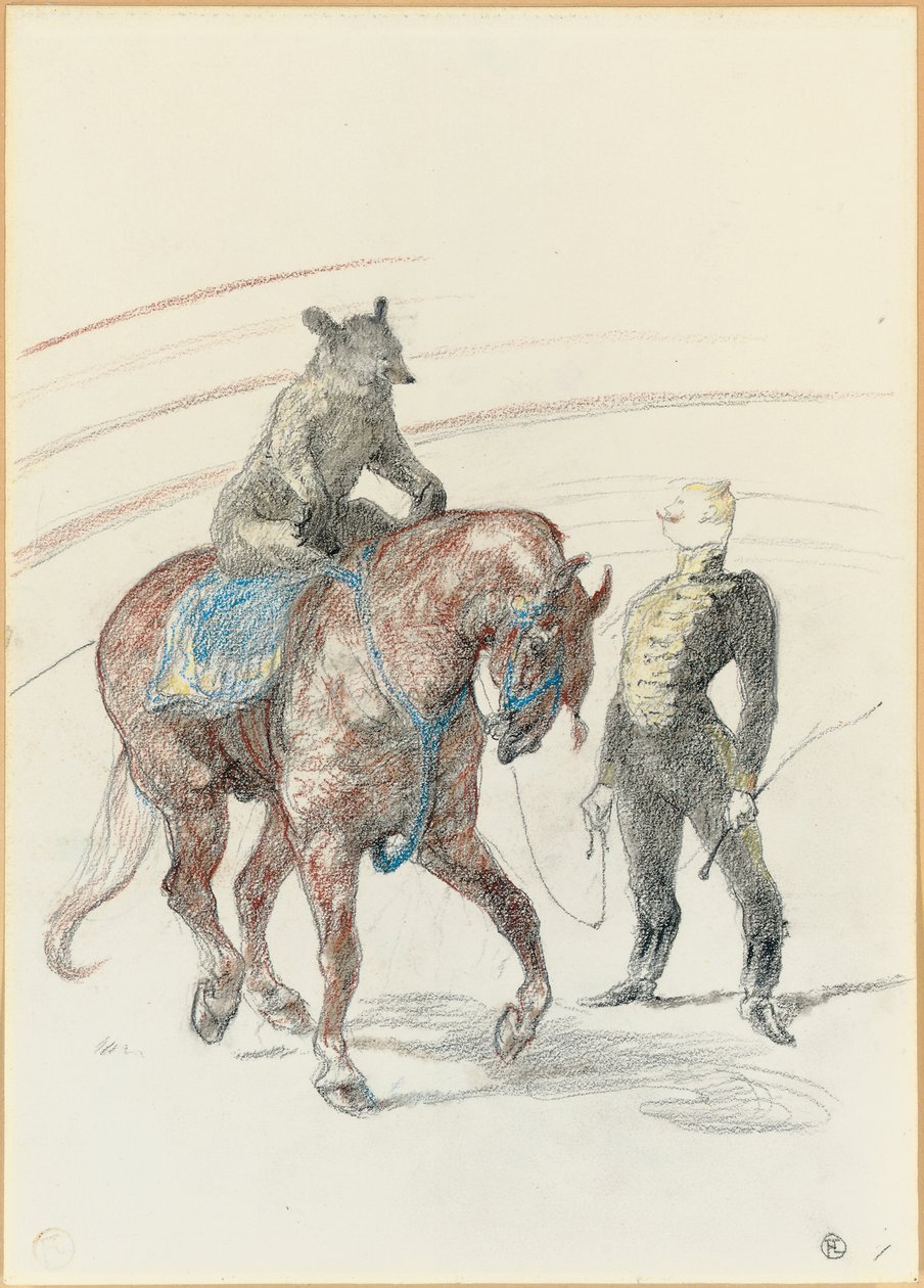 Sirkte: Panelde Ayı Çalışması, 1899 by Henri de Toulouse Lautrec