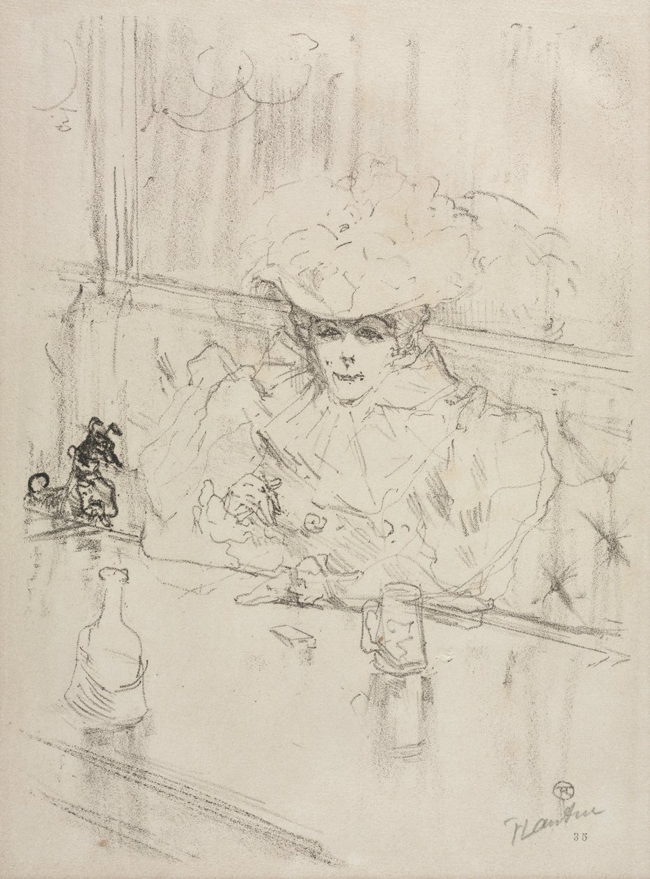 horoz sohbetinde by Henri de Toulouse Lautrec