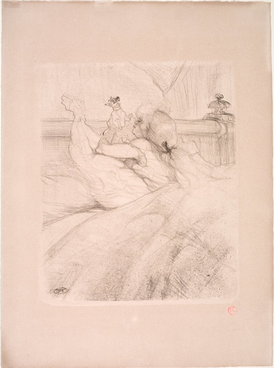 Yatakta by Henri de Toulouse Lautrec