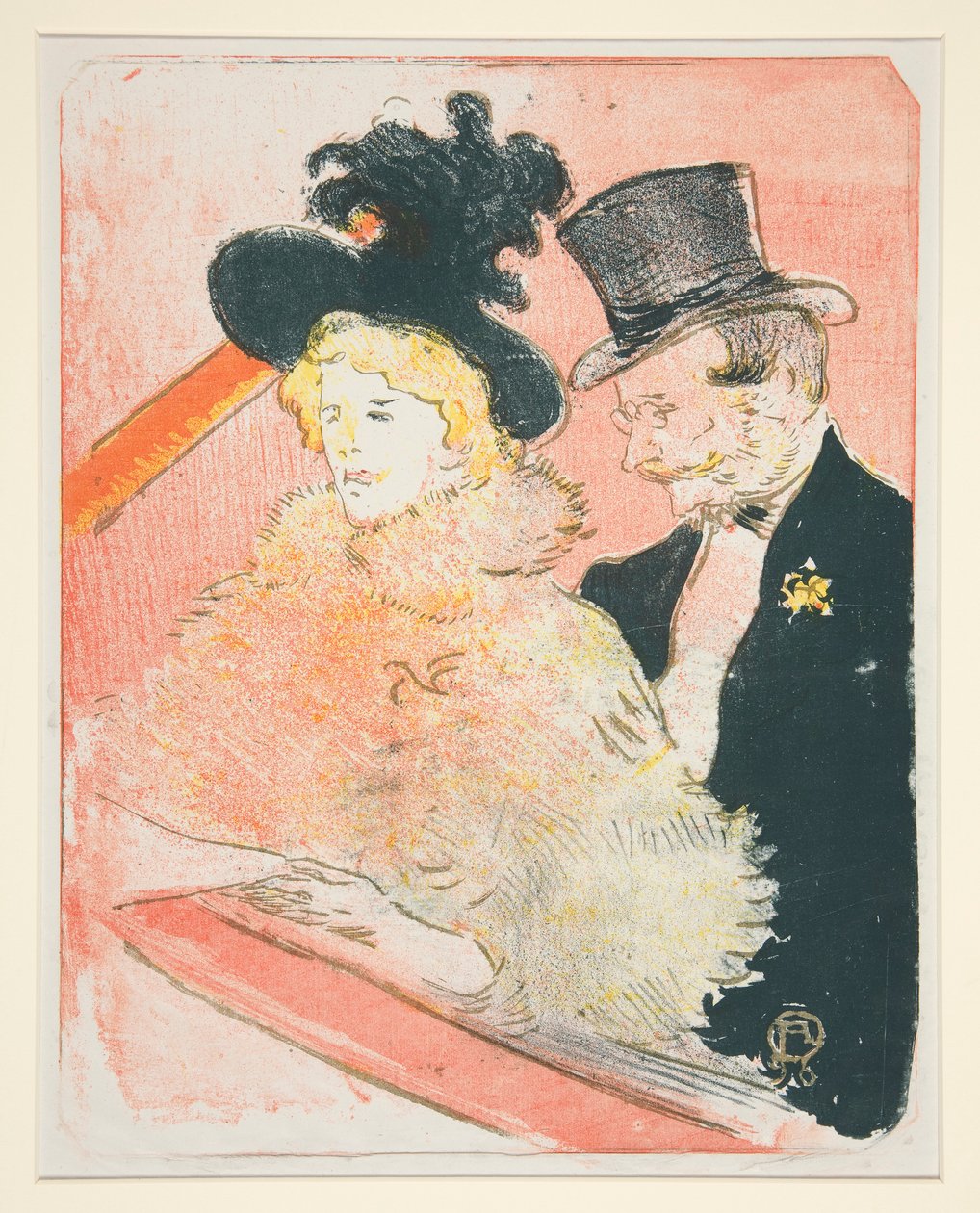 Au konseri (Konserde) by Henri de Toulouse Lautrec