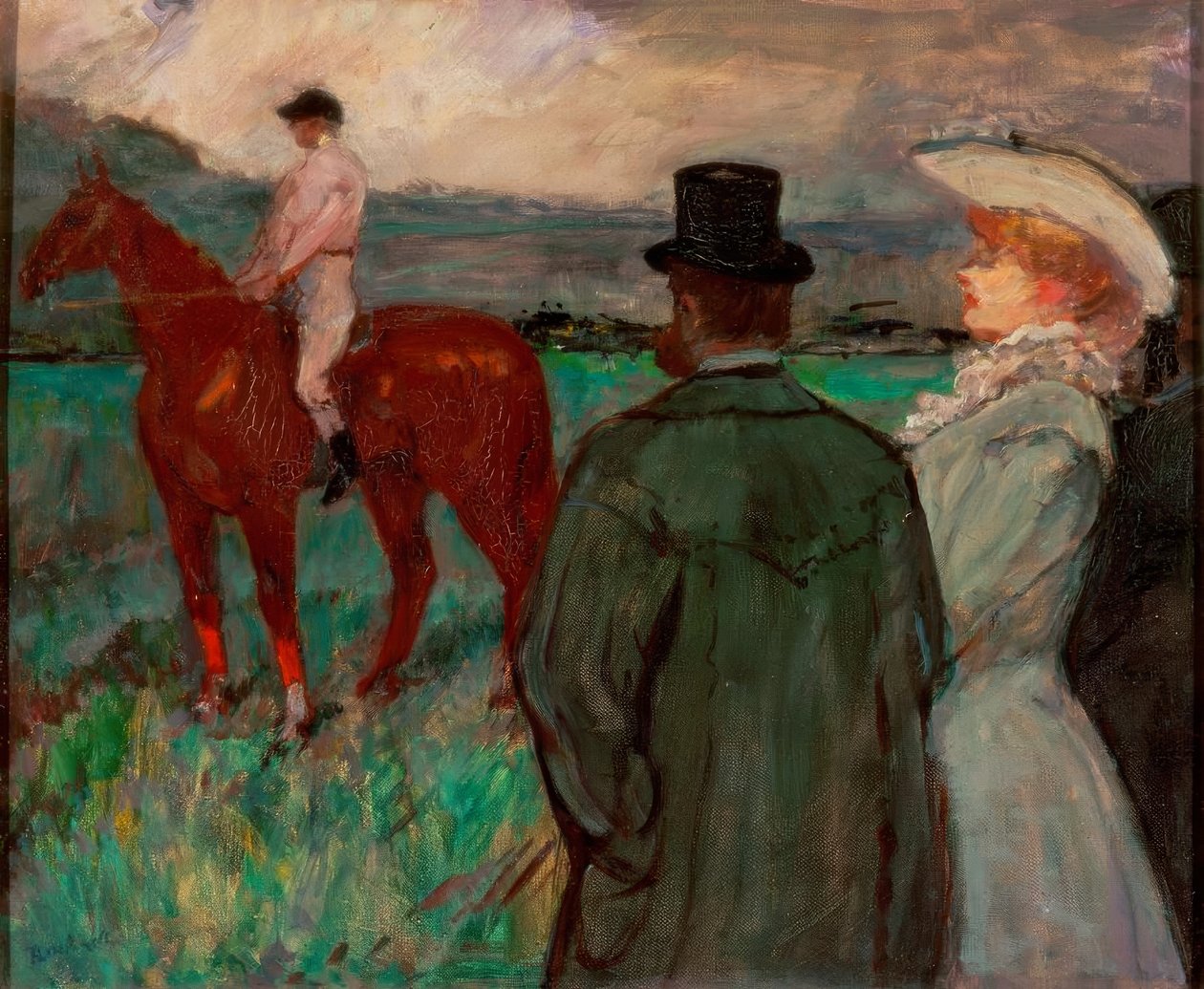 yarışlarda by Henri de Toulouse Lautrec