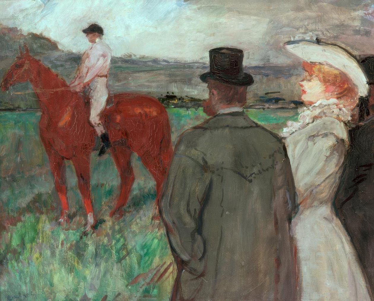 yarışlarda by Henri de Toulouse Lautrec