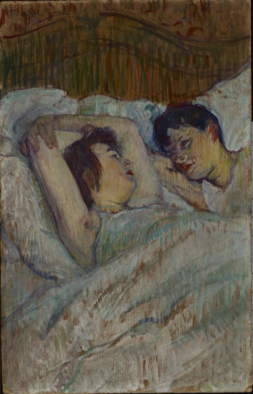 Yatakta, 1892. by Henri de Toulouse Lautrec