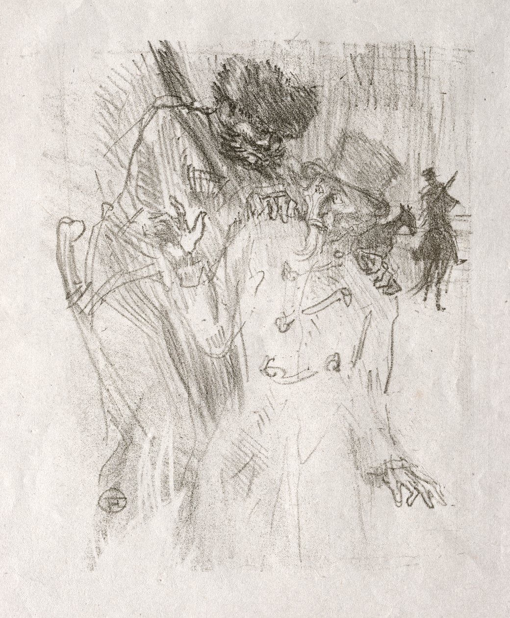 Sina'nın eteklerinde: Schlomé Fuss'un Tutuklanması by Henri de Toulouse Lautrec