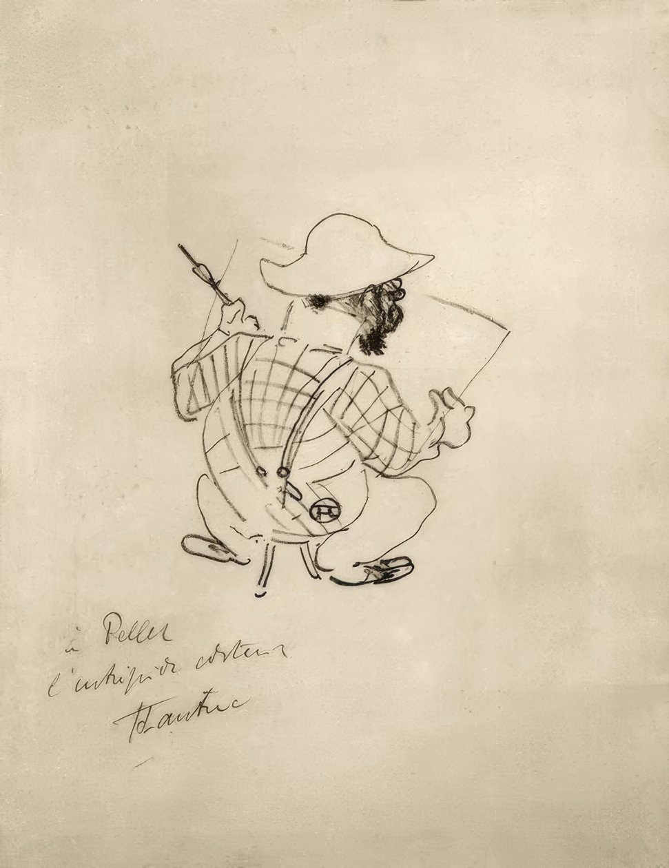 Karikatür otoportre by Henri de Toulouse Lautrec