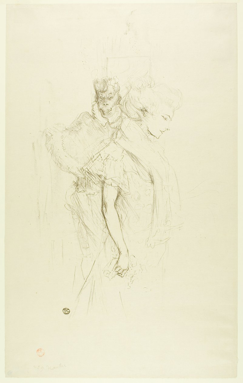 Beyaz ve siyah by Henri de Toulouse Lautrec