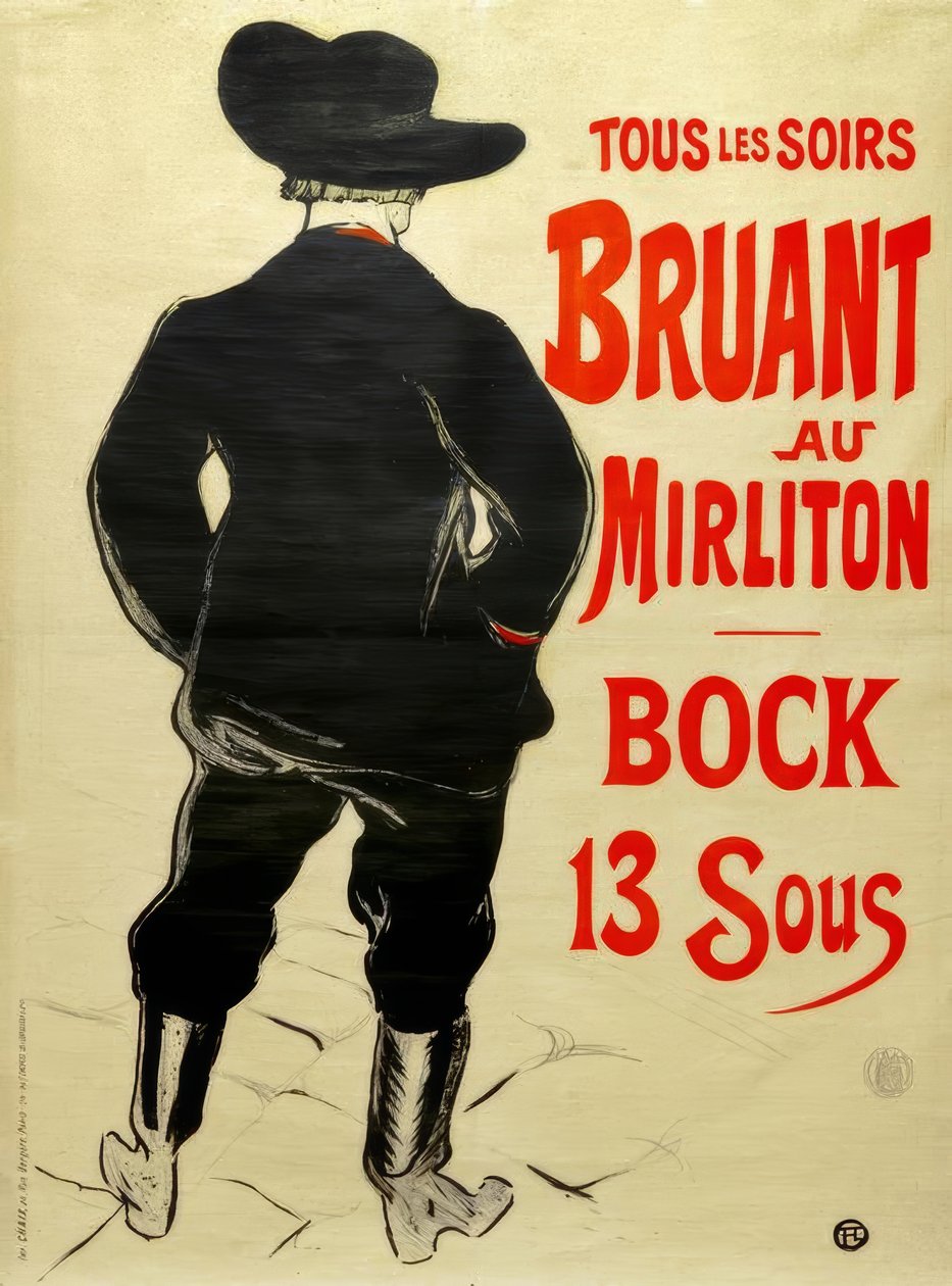 Mirliton kiraz kuşu by Henri de Toulouse Lautrec