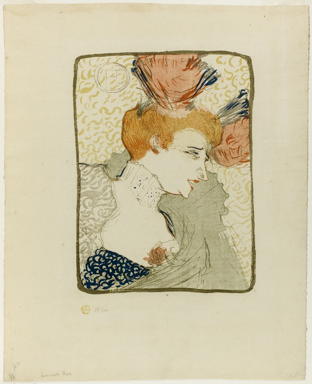 Matmazel Marcelle Büstü by Henri de Toulouse Lautrec