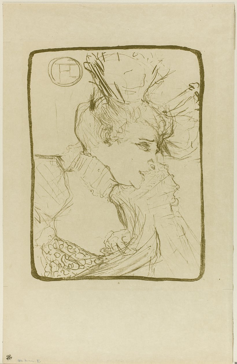 Matmazel Marcelle Büstü by Henri de Toulouse Lautrec