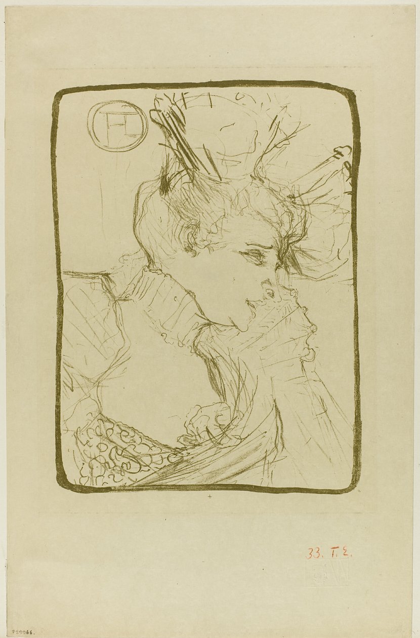 Matmazel Marcelle Büstü by Henri de Toulouse Lautrec