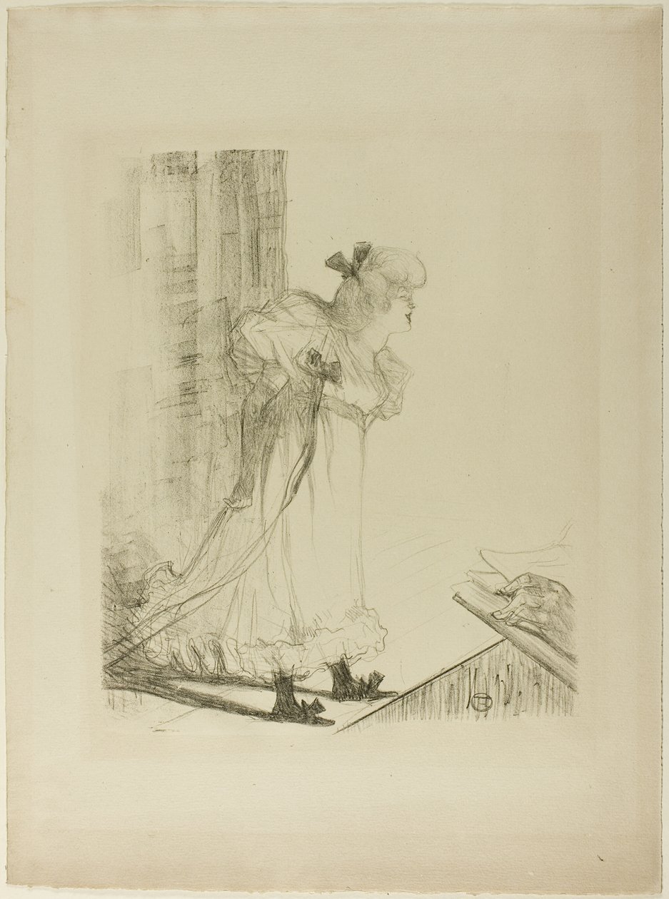 kabare şarkıcısı by Henri de Toulouse Lautrec