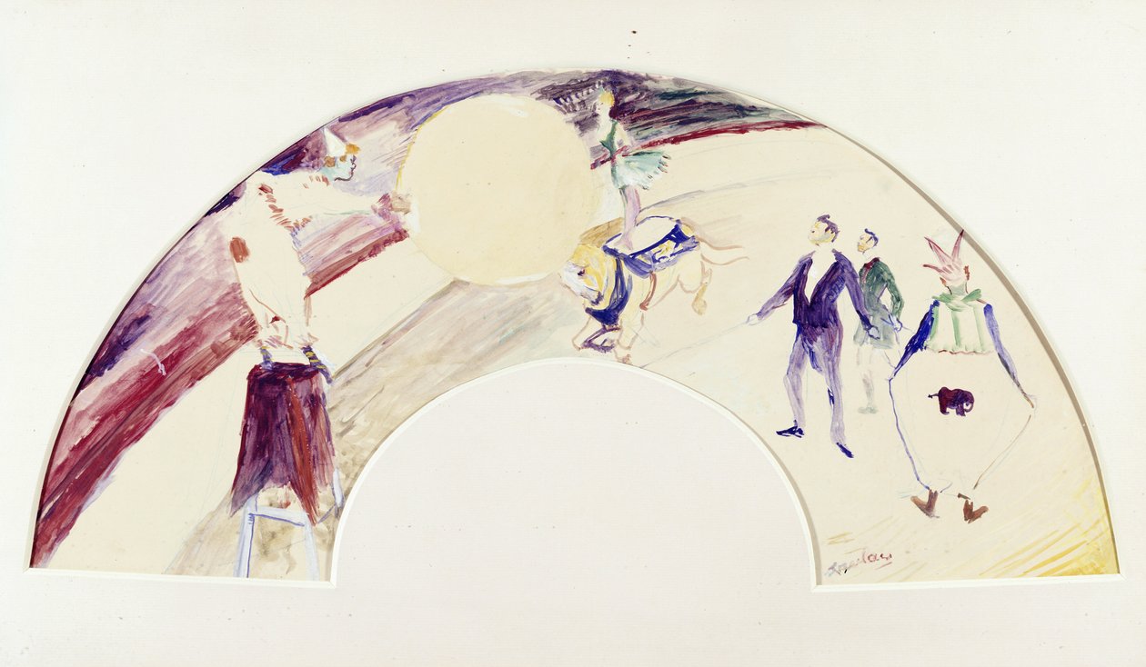 sirk sahnesi by Henri de Toulouse Lautrec