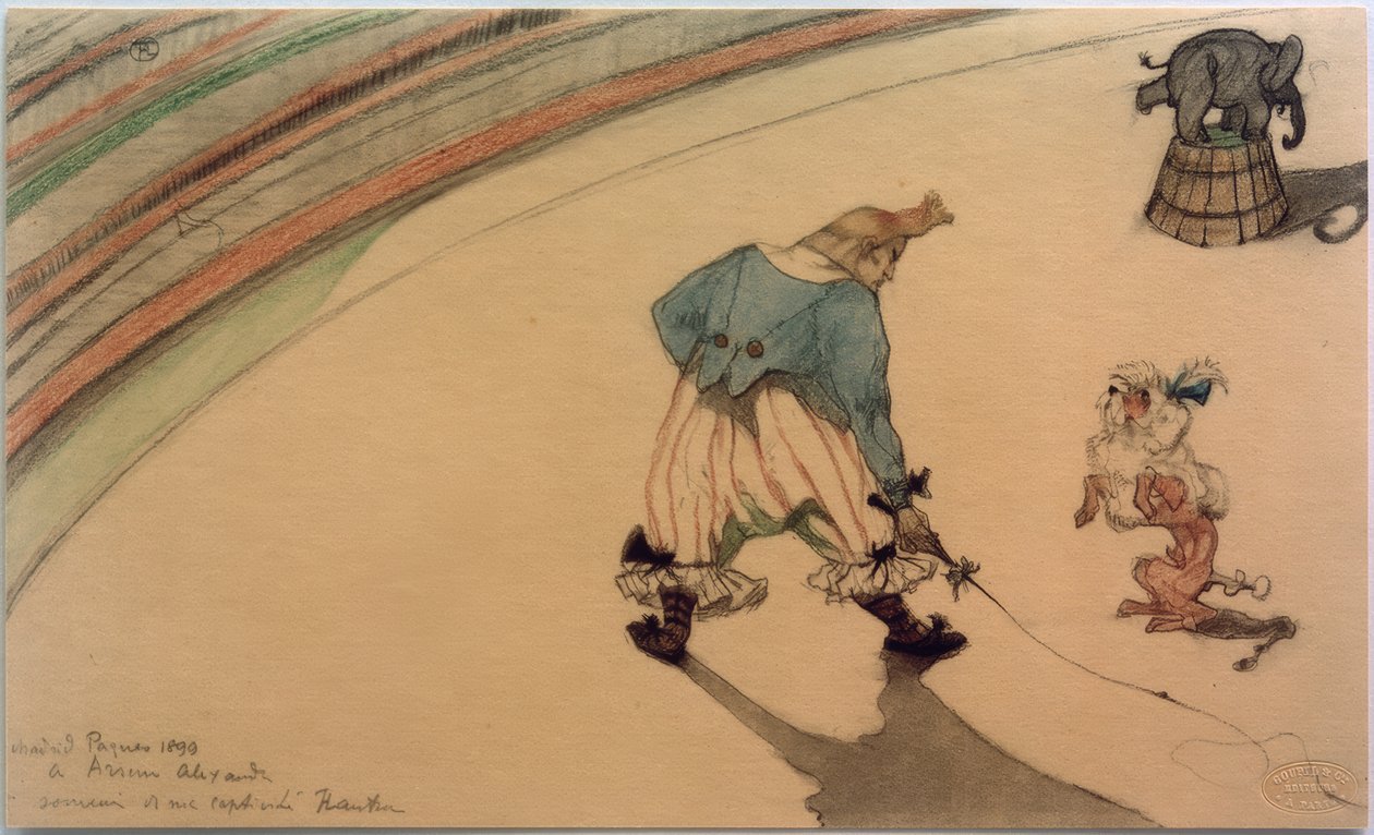 Palyaço eğitmeni by Henri de Toulouse Lautrec