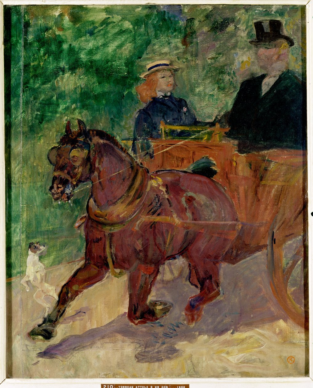 Arabaya Bağlanmış Cob, 1900 by Henri de Toulouse Lautrec